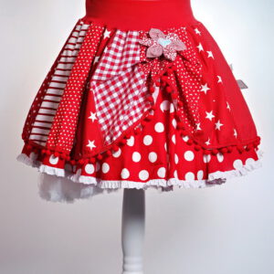 Tellerrock zweilagig geteilt